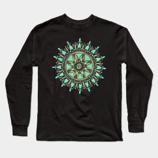 Mint Mandala Long Sleeve T-Shirt